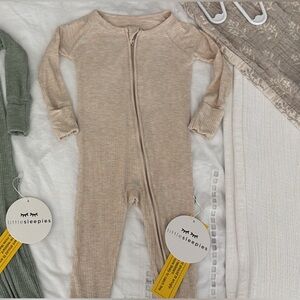 Little Sleepies Ribbed Zippy